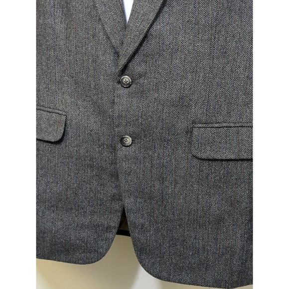 Sam's Tailor Bespoke Suit Jacket Blazer Herringbone Wool Tweed Men's Size 42 - Picture 5 of 16
